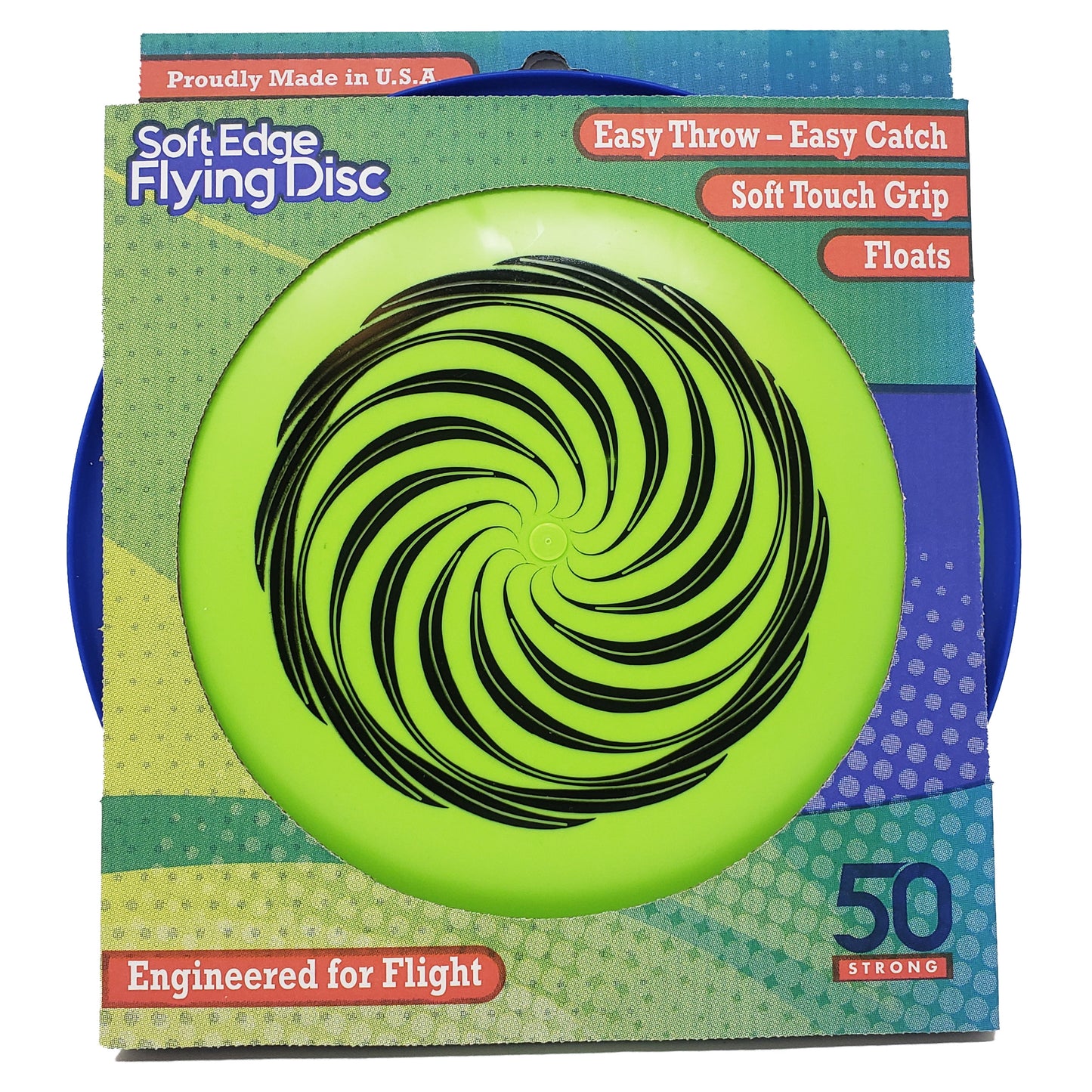 Outdoor Soft Edge Flying Disc, Floats in Water and Great for Lawn Games!