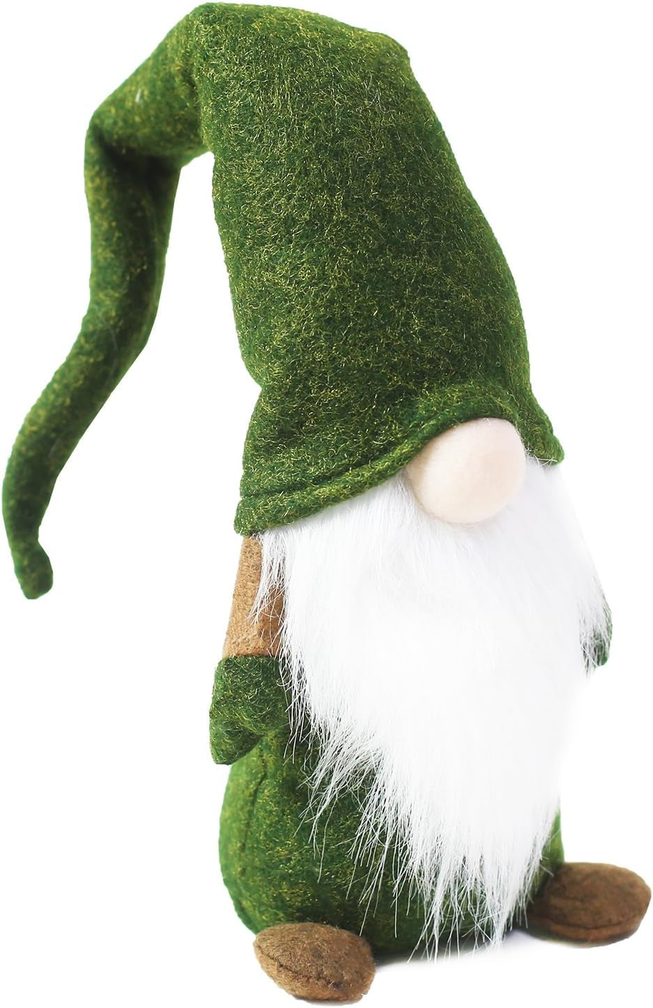 Swedish Gnome Christmas Decorations -Tomte - Scandinavian Elf - Plush Birthday Present - Home Ornaments Table Decor, Green - 16 Inches