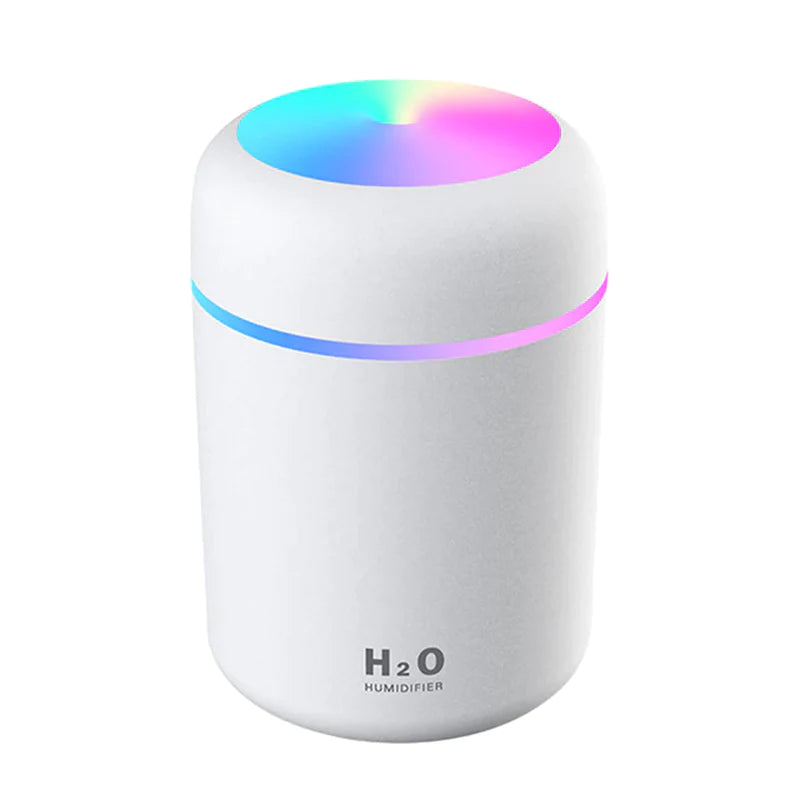 300Ml Mini Air Humidifier Ultrasonic Aroma Essential Oil Diffuser Auto Shut-Off USB Mist Sprayer Home Car Air Humidifier Light