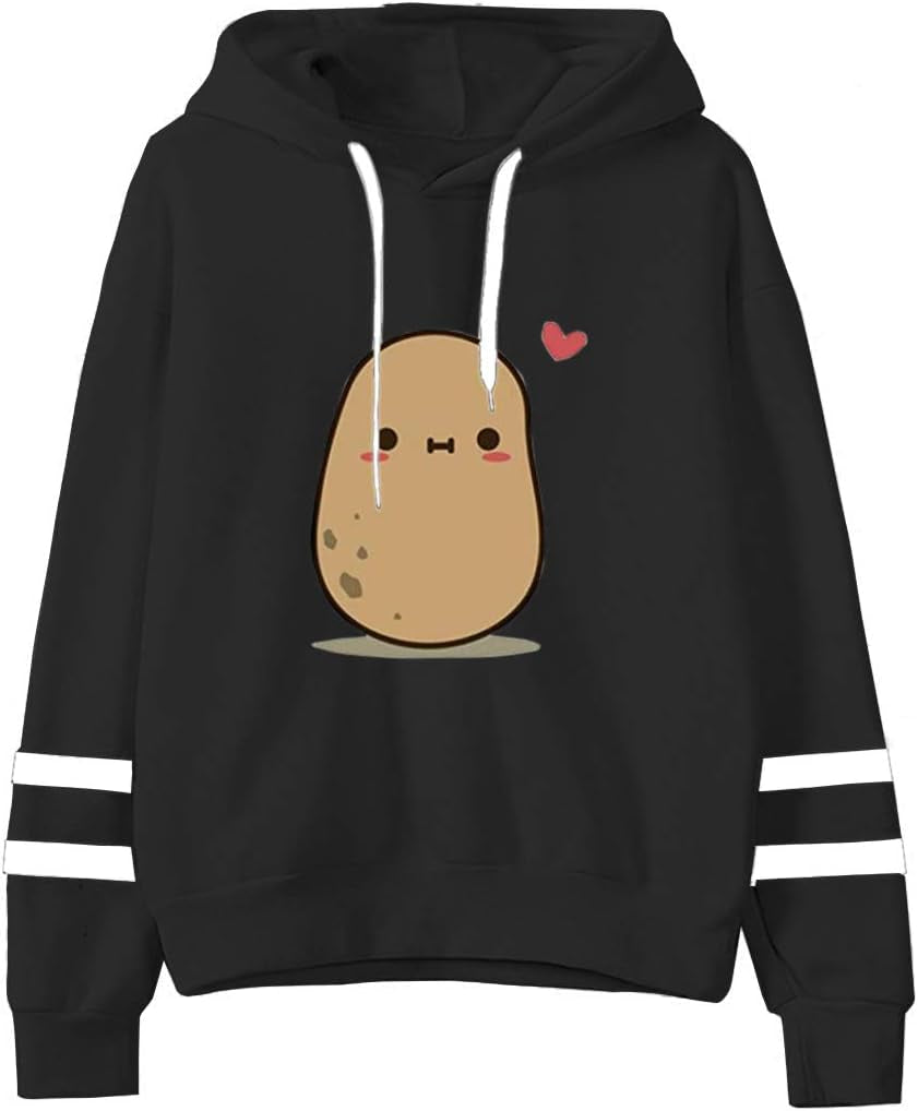 Teen Girls Hooded Sweatshirt Womens Long Sleeve Cute Hoodies Pullover Tops