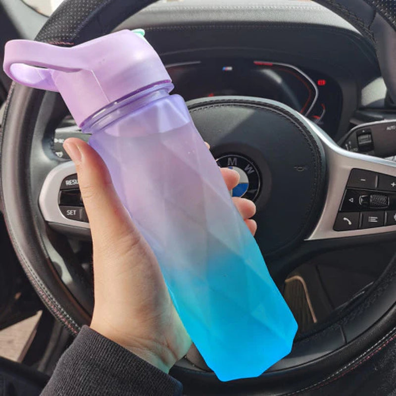 Spray Water Bottle for Girls Outdoor Sport Fitness Water Cup Large Capacity Spray Bottle Drinkware Travel Bottles Kitchen Gadgets