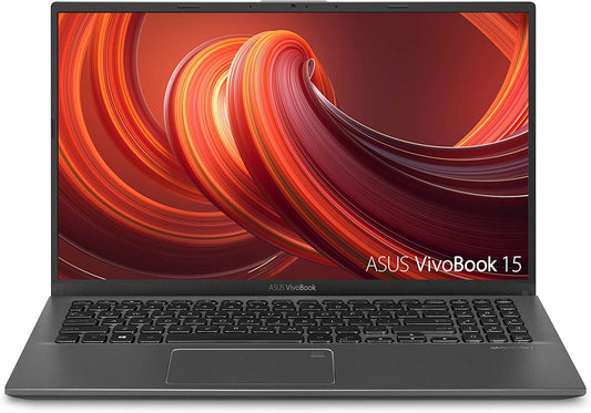 Vivobook 15 Thin and Light Laptop, 15.6” FHD Display, Intel I3-1005G1 CPU, 8GB RAM, 128GB SSD, Backlit Keyboard, Fingerprint, Windows 10 Home in S Mode, Slate Gray, F512JA-AS34